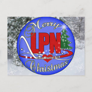 LPN CHRISTMAS MERRY LICENSED PRACTICAL NURS FEESTDAGENKAART