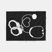 Lpn Correctional Nurse Nursing Stethoscope Officer Fleece Deken (Voorkant (Horizontaal))