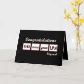 LPN-graad - AANGEPASTE NAAM - Gefeliciteerd Kaart (Gele Bloem)