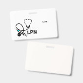 LPN Naam Badge (Voor- en achterkant)