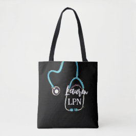 LPN Praktische zure RN Gift Stethoscoop Monogram Draagtas