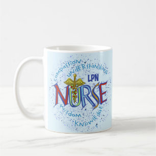 LPN Verpleegster Motto Koffiemok