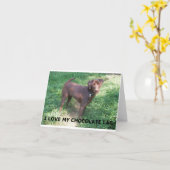 LR chocolade labrador liefde met foto Kaart (Gele Bloem)