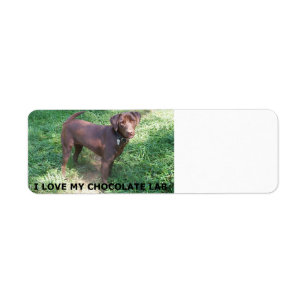 LR chocoladelab-liefde voor afbeelding Etiket
