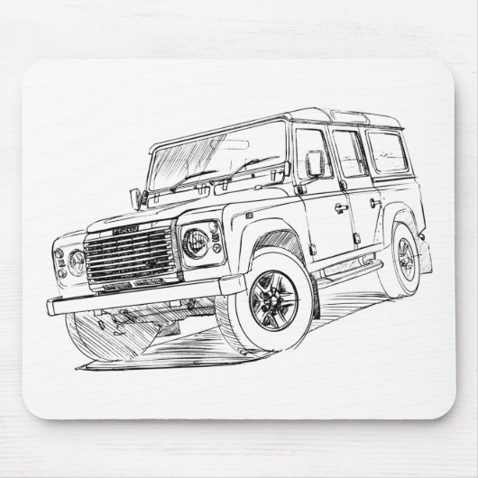 LR Defender Muismat (Voorkant)