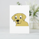 LR gele cartoon Bedankkaart (Staand voorkant)