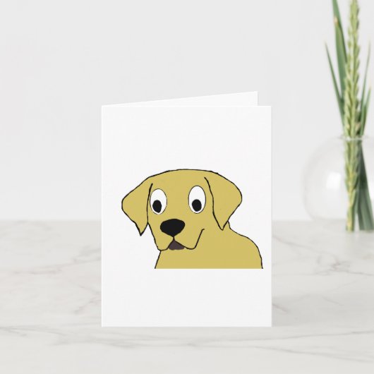 LR gele cartoonhoofd Kaart (Voorkant)