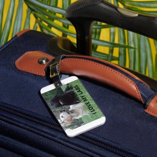 LR I Love My Labs with afbeelding Bagagelabel (Voorkant Insitu 1)