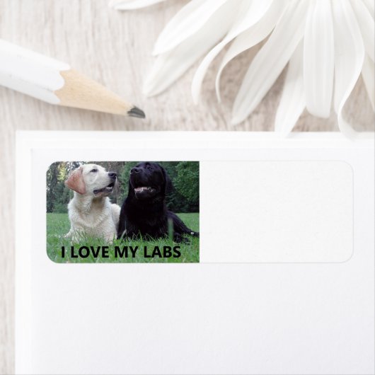 LR I Love My Labs with afbeelding Etiket (Insitu)