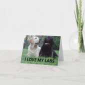 LR I Love My Labs with Afbeelding Kaart (Voorkant)