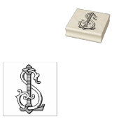 LS Monogram SL Monogram Rubber Ink Stamp Rubberstempel (Gestempeld)