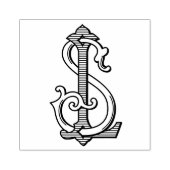 LS Monogram SL Monogram Rubber Ink Stamp Rubberstempel (Afrduk)