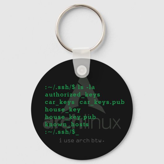 $ ls ~/.ssh sleutelhanger (Voorkant)