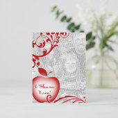 L'Shana Tova : carte photo de pomme à fleurs (Debout devant)