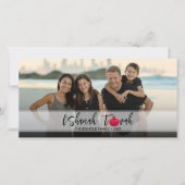 L'Shanah Tovah Granaatappel Elegant Schrift Foto (Voorkant)