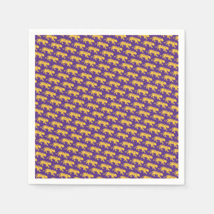 LSU Tigers Party Servetten - Tiger Print LSU Party