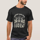 LT263 Funny Chicken Steun Uw Lokale Covenheks T-shirt (Voorkant)