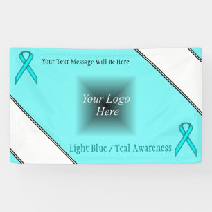 Lt blauw/Blauwgroen standaardlint door Kenneth Yon Spandoek