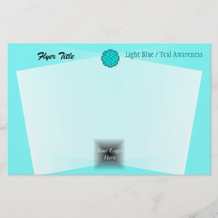 Lt blauw/Blauwgroen ventilatorlint door Kenneth Yo Flyer