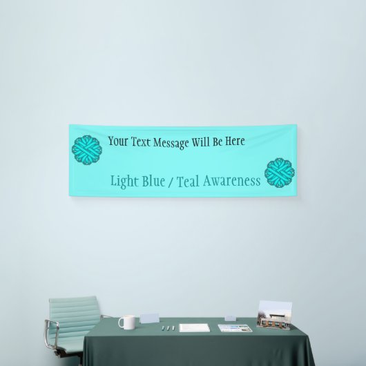 Lt blauw/Blauwgroen ventilatorlint door Kenneth Yo Spandoek (Beurs)