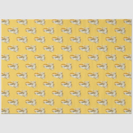 Lt Blauw en Gouden nautische Reeksontwerp 11 Tissuepapier