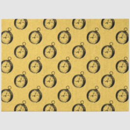 Lt Blauw en Gouden nautische Reeksontwerp 5 Tissuepapier