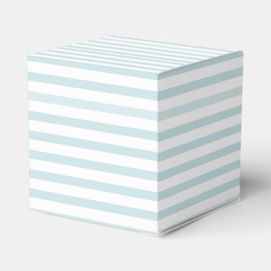 Lt. Blauw en witte horizontale streep Bedankdoosjes (Achterkant)