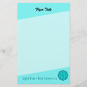 Lt Blue/Blauwgroen ventilatorlint door Kenneth Yon Flyer (Achterkant)