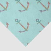 Lt Blue en Gold Nautical Series Design 10 Tissuepapier (Detail)