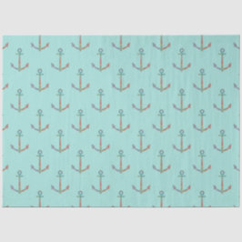 Lt Blue en Gold Nautical Series Design 10 Tissuepapier