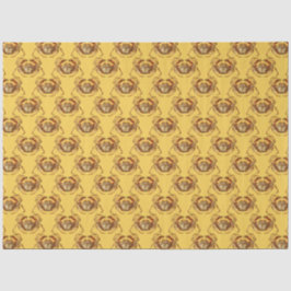 Lt Blue en Gold Nautical Series Design 2 Tissuepapier