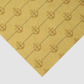 Lt Blue en Gold Nautical Series Design 3 Tissuepapier (Detail)