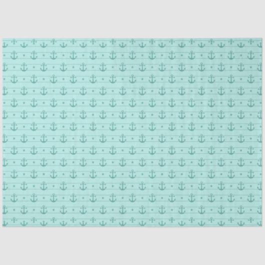 Lt Blue en Gold Nautical Series Design 6 Tissuepapier (Voorkant)