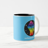 Lt Blue Resist Rainbow Mug (Devant droit)