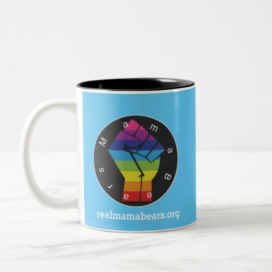 Lt Blue Resist Rainbow Mug (Gauche)