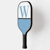 Lt Blue & White College Monogram Pickleball Paddle (Links)