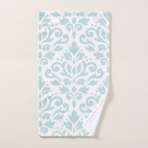 Lt Duck Egg Blue d'atterrisseur Ptn de damassé de