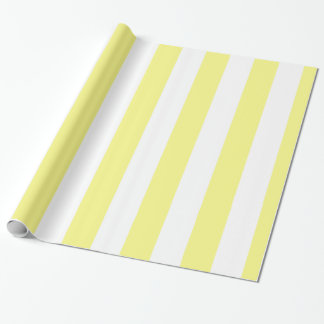 LT Geel Wit Extra Groot Streeppatroon Cadeaupapier
