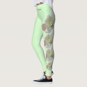 Lt Green New Mexico State Flower Leggings Yucca (Gauche)