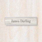 Lt. Grey Wood Grain Effect Desk Deurbordje (Voorkant)