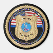 Lt. James Duke Sr Magnet Magneet (Voorkant)