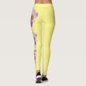 Lt. Jaune Iowa Flower Wild Rose Leggings (Dos)