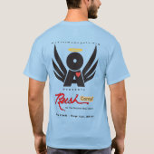 Lt vif Blue RushCamp du T-shirt de base des hommes (Dos)