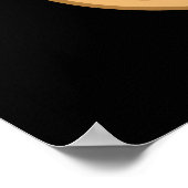 Lu-nut-ic grappige pindasaus donker BG Poster (Hoek)