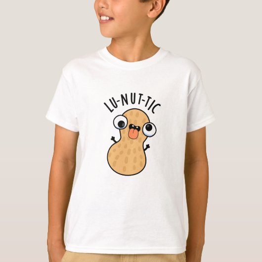 Lu-nut-ic grappige pindasaus t-shirt (Voorkant)