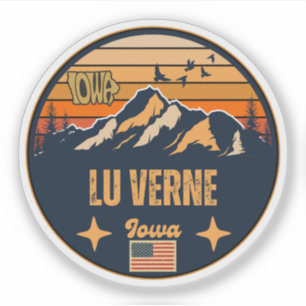 Lu Verne, Iowa, Verenigde Staten Sticker
