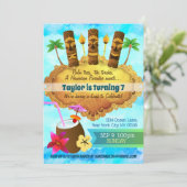 Luah Birthday Uitnodigingen (Staand voorkant)