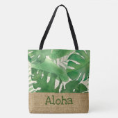 Luana Aquarelle Tropical Feuilles Aloha Beach Sac (Devant)