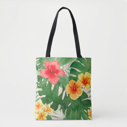 Luana Aquarelle Tropical Floral Beach Sac (Devant)