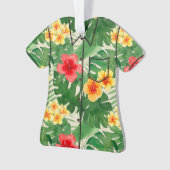 Luana Aquarelle Tropicale Florale Aloha Chemise Ve (devant)